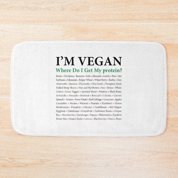 Item preview, Get You Vegan Protein ( Source List ) designed and sold by CoolNames.