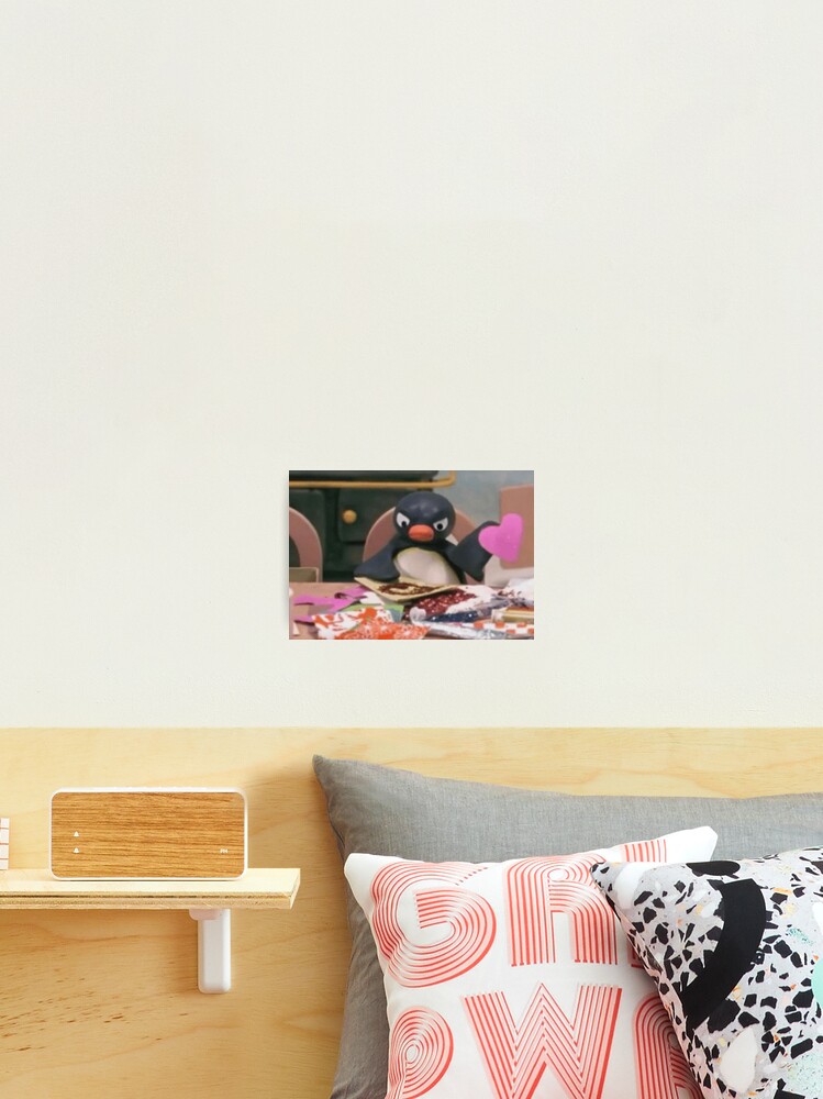 Pingu The Penguin Meme Photographic Print By Haya Redbubble