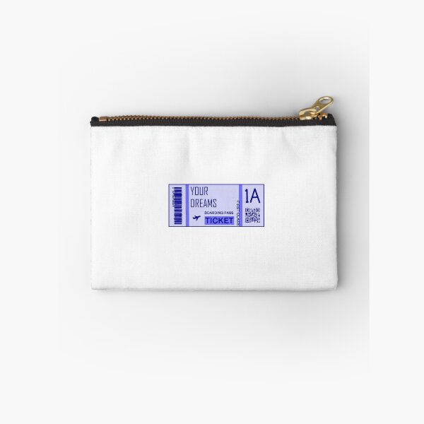 Item preview, Plane ticket blue designed and sold by thicker than  a sticker.