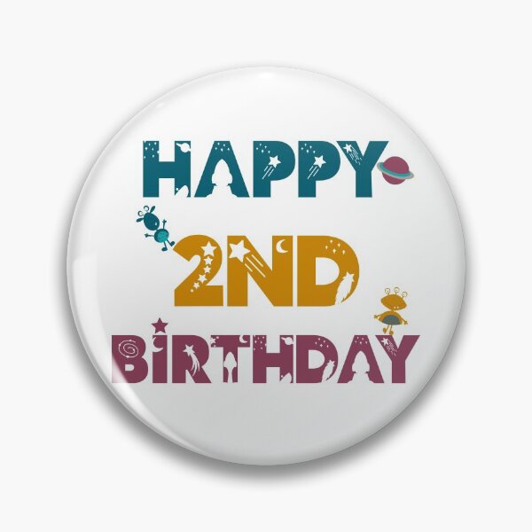Item preview, Happy 2nd Birthday space, Alien designed and sold by marosharaf.