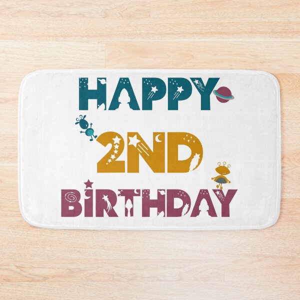 Item preview, Happy 2nd Birthday space, Alien designed and sold by marosharaf.