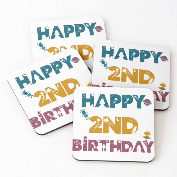 Item preview, Happy 2nd Birthday space, Alien designed and sold by marosharaf.