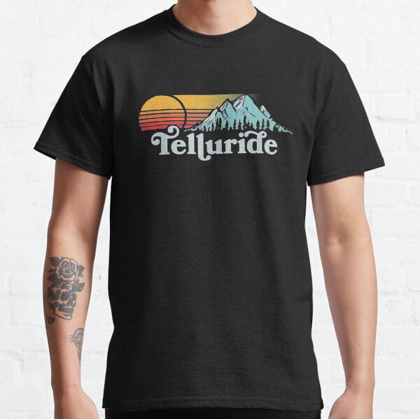 Vintage Telluride Retro Distressed Vibe Mountains 80's Sun Classic T-Shirt