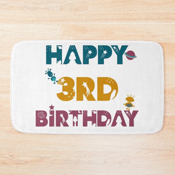Item preview, Happy 3rd Birthday space, Alien designed and sold by marosharaf.