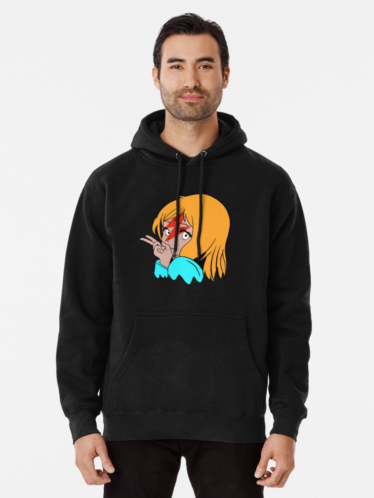 Anime o hotsell face hoodie