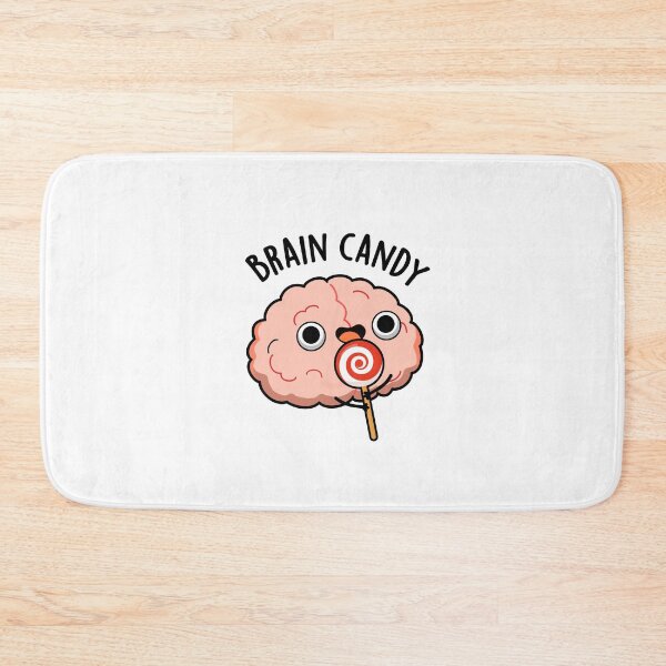 Item preview, Brain Candy Cute Brain Anatomy Pun designed and sold by punnybone.