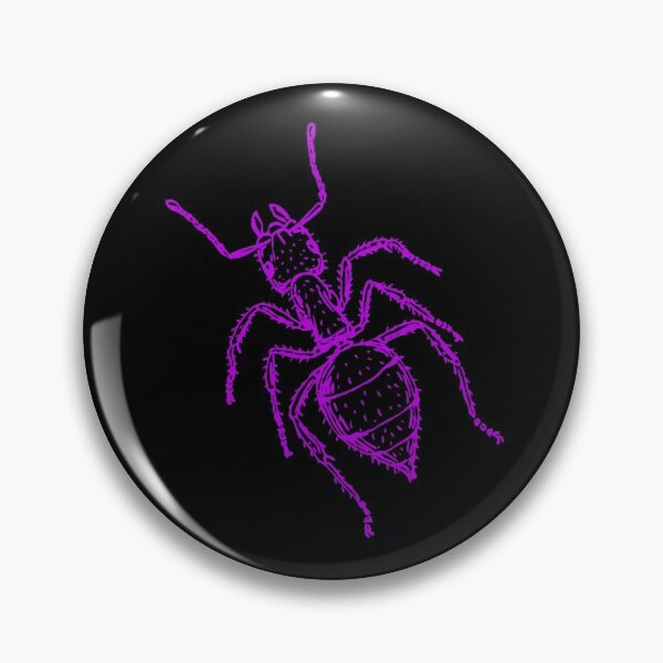 Item preview, Ants in Neon Purple Insect Gift  -Black and Dark designed and sold by Thordur Sturluson.