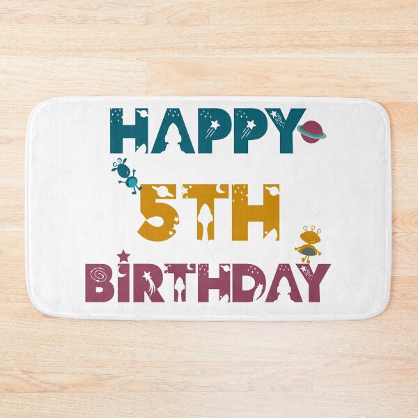 Item preview, Happy 5th Birthday space, Alien designed and sold by marosharaf.