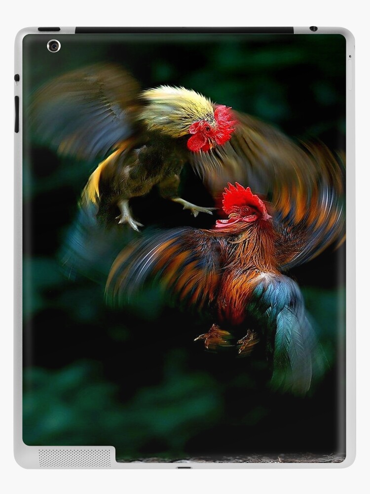 Funda y vinilo para iPad «Pelea de gallos» de GetRight209 | Redbubble