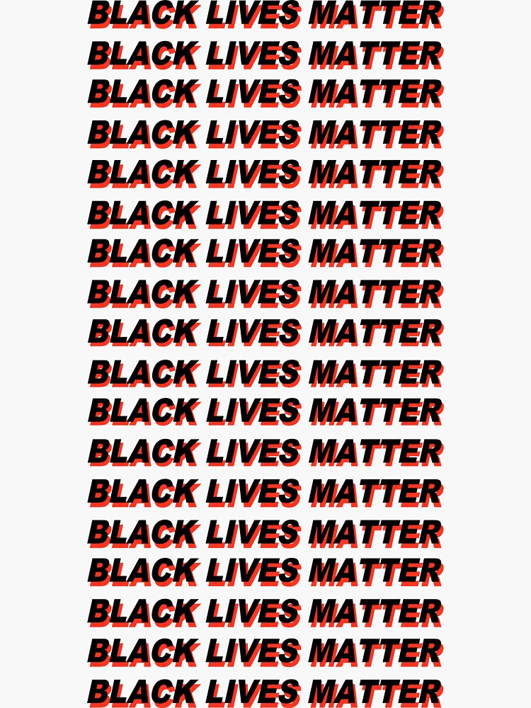 "black lives matter black and red aesthetic text" Sticker by Hawkson