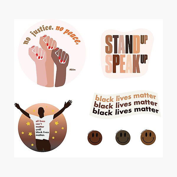 Item preview, Juego de pegatinas Black Lives Matter designed and sold by joyylu.