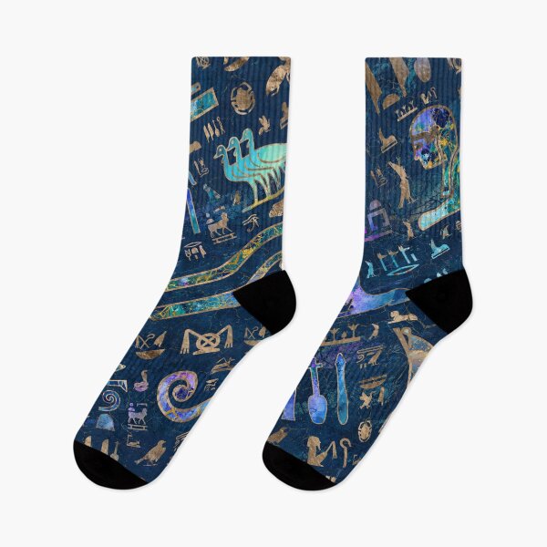 Item preview, Egyptian hieroglyphs Mixed Texure Abstract designed and sold by k9printart.