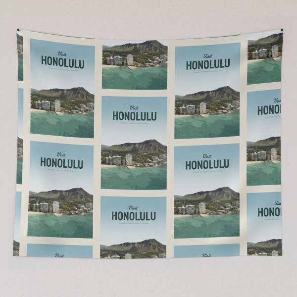 Item preview, Visit Honolulu designed and sold by Mercury Club.