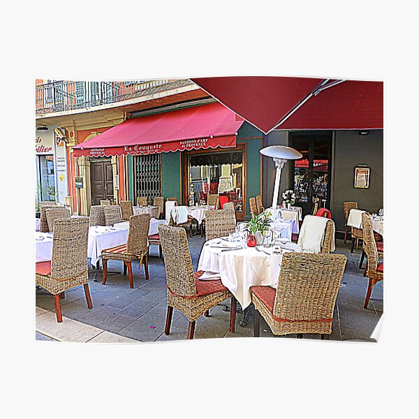 Al Fresco Dining In Nice Poster