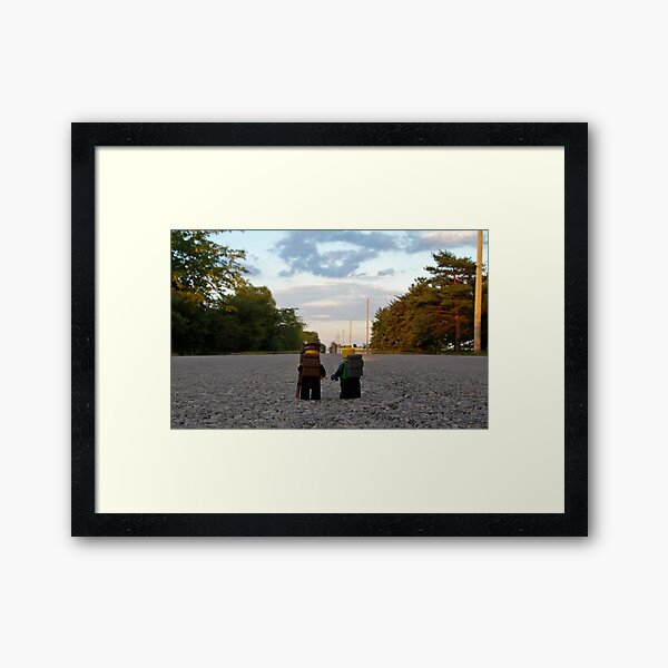 Hiker & Hitchhiker Framed Art Print