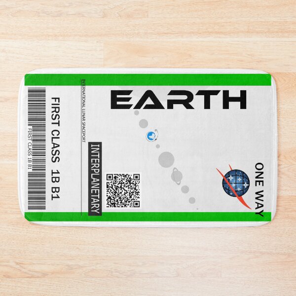 Item preview, Earth space ticket designed and sold by jc007.