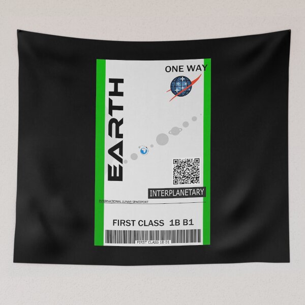 Item preview, Earth space ticket designed and sold by jc007.