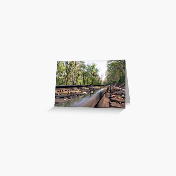 Down on the tracks Greeting Card