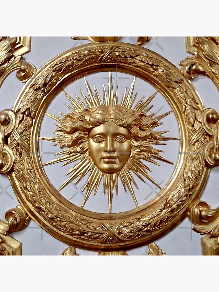 Illustration of Sun King emblem of Louis XIV of France
