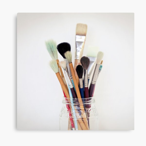 Paint Brushes Metal Print