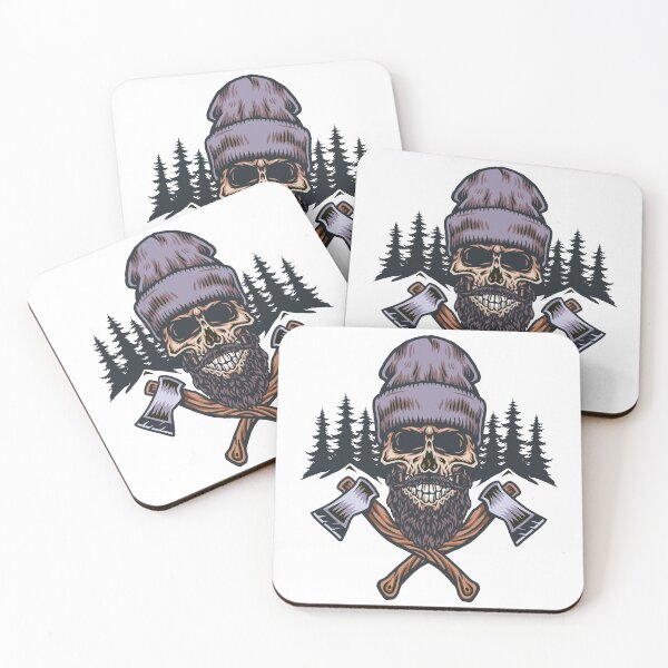 Item preview, Lumberjack Skull designed and sold by Vector Scout Lab.