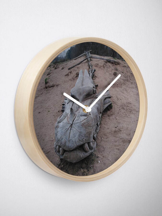 Alternate view of West Stow Dragon Clock
