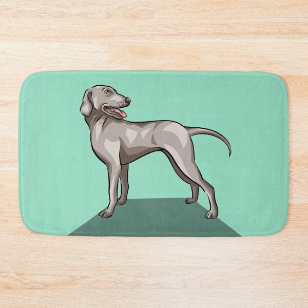 Item preview, Weimaraner | Cute Dog Art | Teal Background designed and sold by shirinsart.