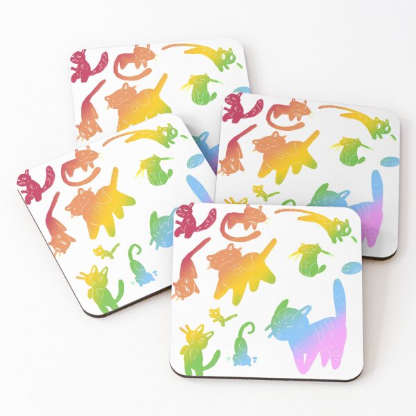 Item preview, Pride Rainbow Kitty Doodles! designed and sold by AbbiLynnx.