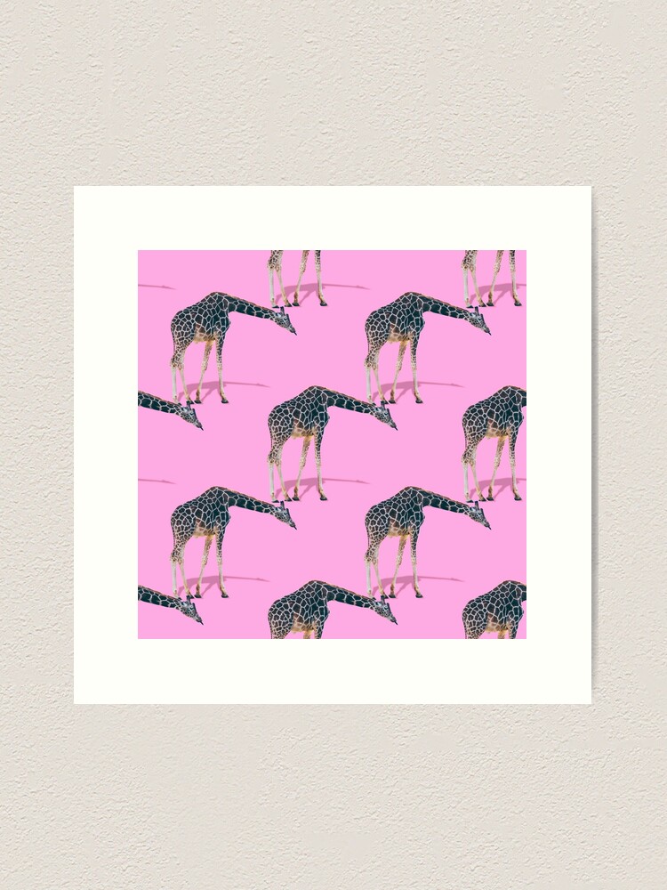 Alternate view of Giraffe Party Art Print
