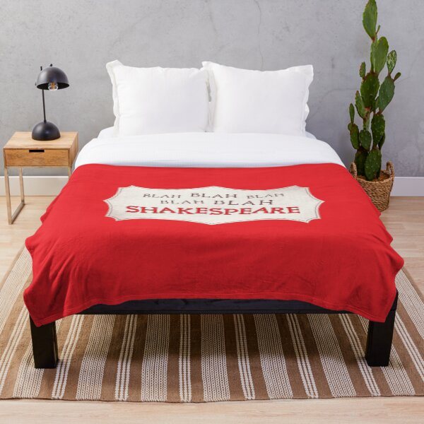 Blah Blah Blah Shakespeare - Something Rotten! Throw Blanket