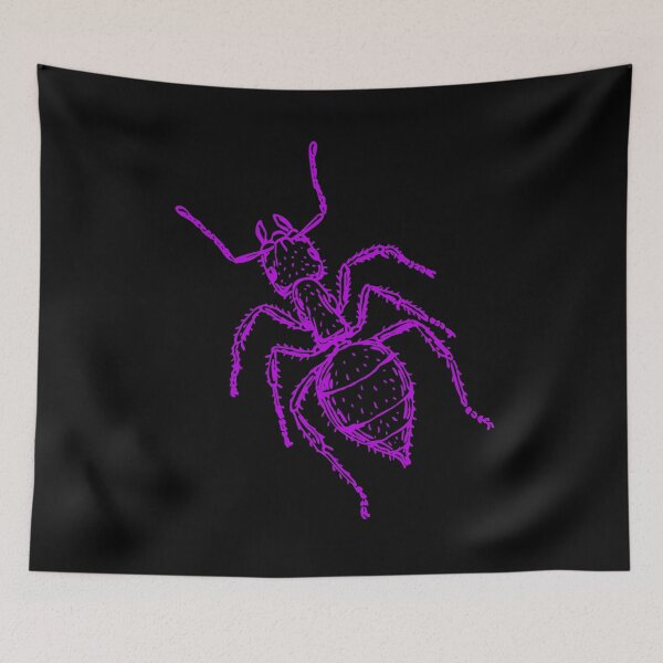 Item preview, Ants in Neon Purple Insect Gift  -Black and Dark designed and sold by Thordur Sturluson.