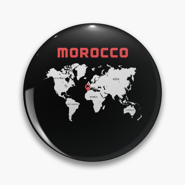 Item preview, Map worldwide  Morocco here  designed and sold by dinadesign.