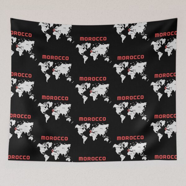 Item preview, Map worldwide  Morocco here  designed and sold by dinadesign.