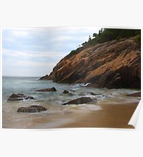 Rocks on the Shore Poster