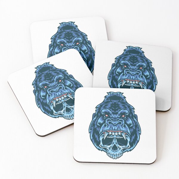 Item preview, Angry Gorilla Skull designed and sold by Vector Scout Lab.