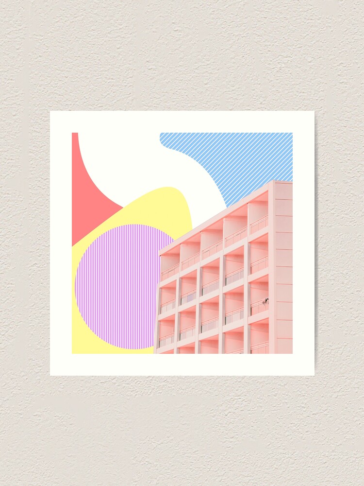 Alternate view of The building in the colors Art Print