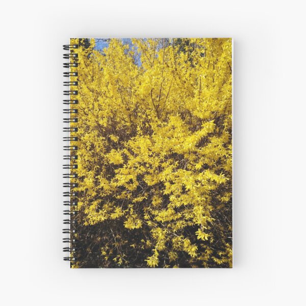 Yellow Bush Spiral Notebook