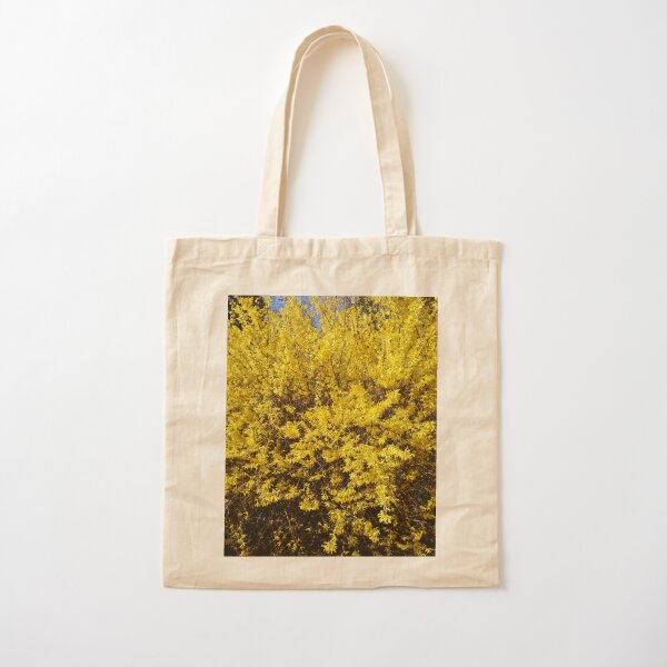 Yellow Bush Cotton Tote Bag
