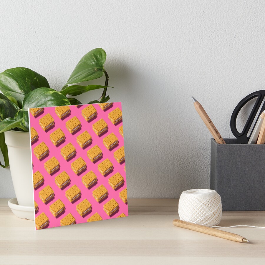 Biscuits pattern Art Board Print