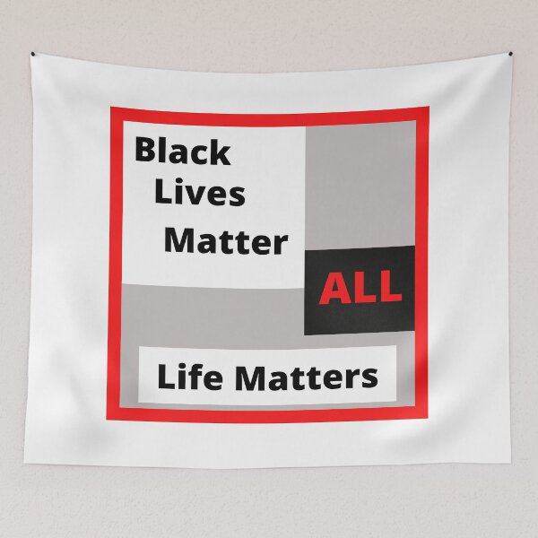 Item preview, Black Lives Matter, All Life Matters designed and sold by Bagsyrose.