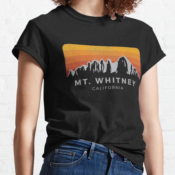Distressed Mt Whitney California Sunrise Classic T-Shirt
