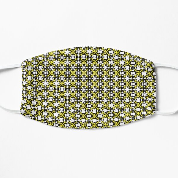 Stars and Circles Yellow, White, Black Mask