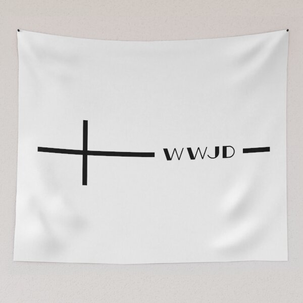 Item preview, WWJD Cross designed and sold by themoodydecor.