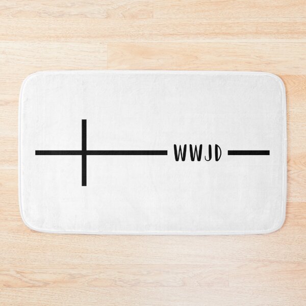 Item preview, WWJD Cross designed and sold by themoodydecor.