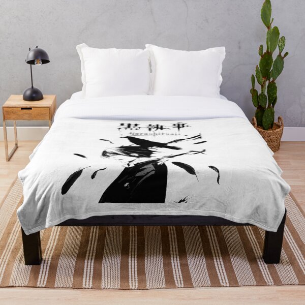 Black butler Throw Blanket
