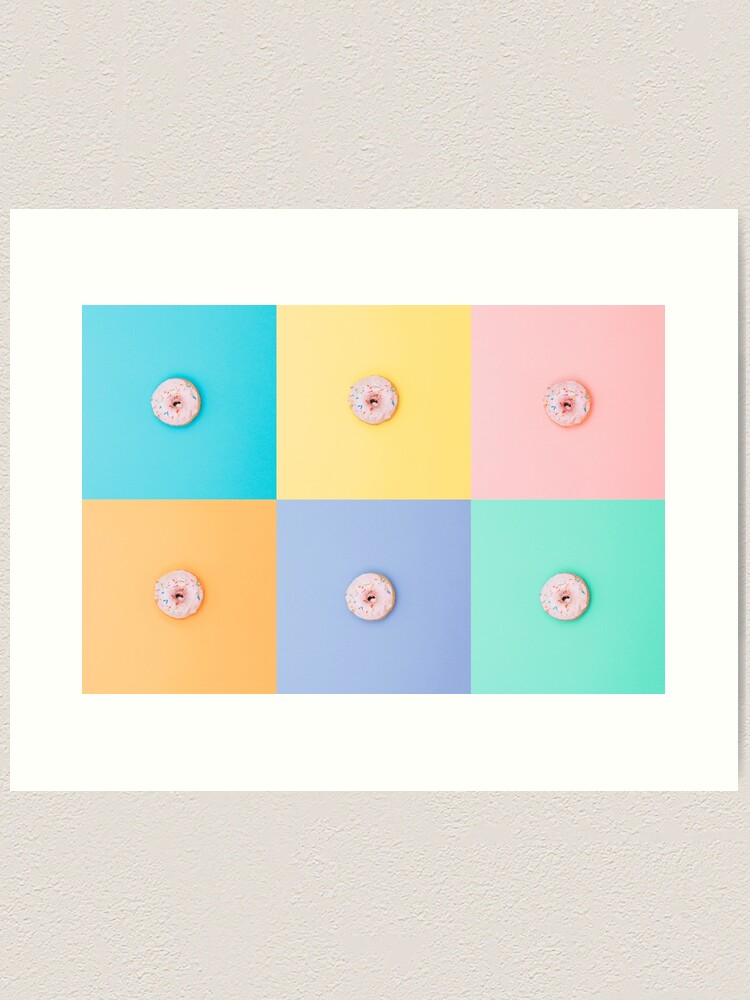 Alternate view of Pop Art Donuts Art Print