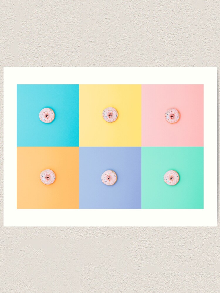 Alternate view of Pop Art Donuts Art Print