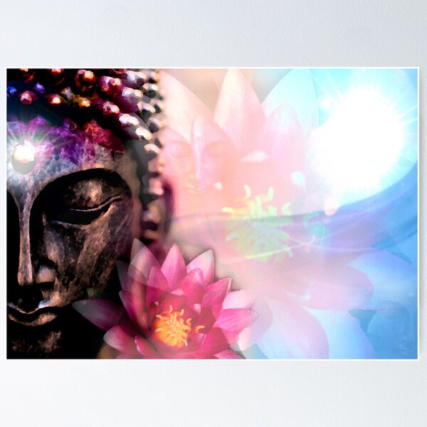 Lotus Buddha Poster