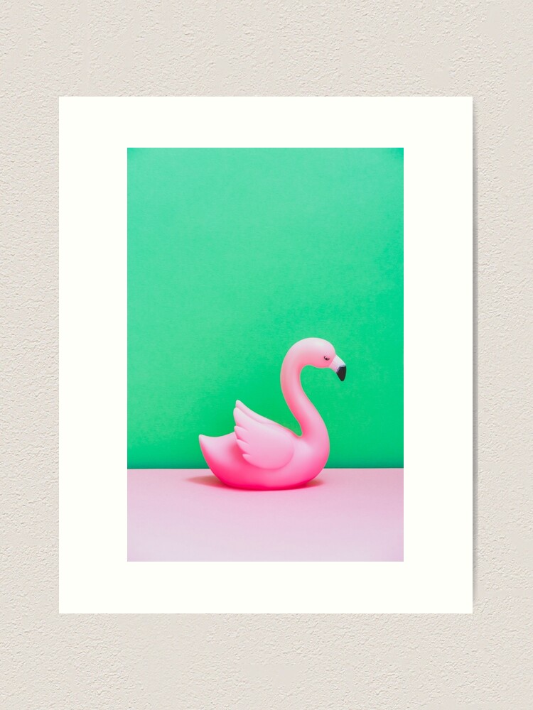 Alternate view of Pink Flamingo Art Print