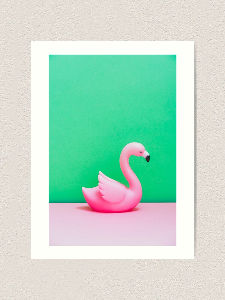 Alternate view of Pink Flamingo Art Print